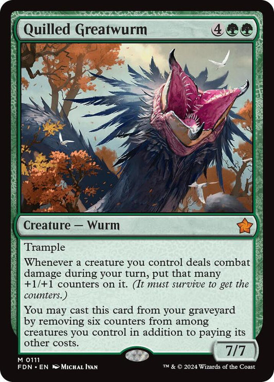 Quilled Greatwurm [Foundations] 111