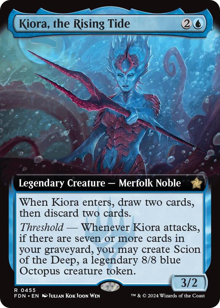 Kiora, the Rising Tide (Extended Art) [Foundations] 455