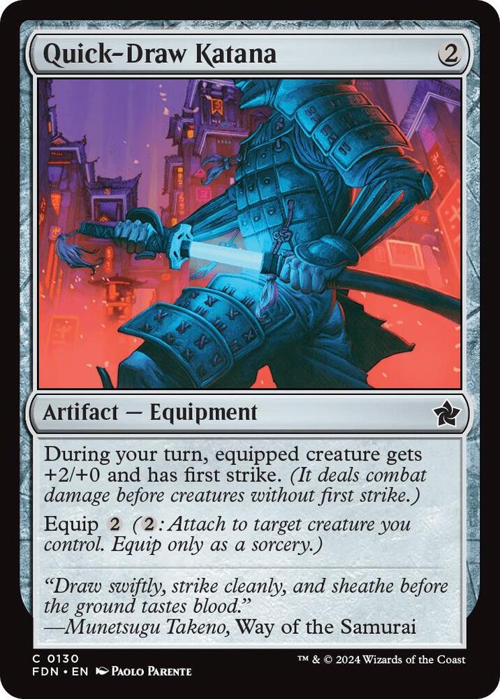 Quick-Draw Katana [Foundations] 130