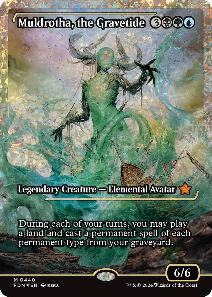 Muldrotha, the Gravetide (Showcase) (Fracture Foil) [Foundations] 440