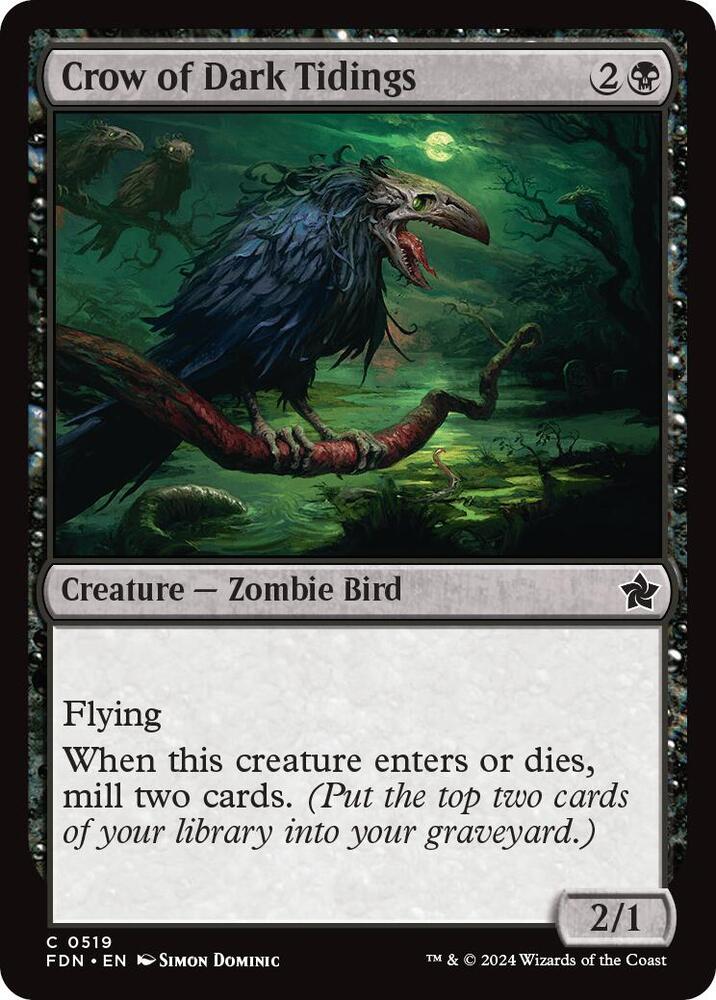 Crow of Dark Tidings [Foundations] 519
