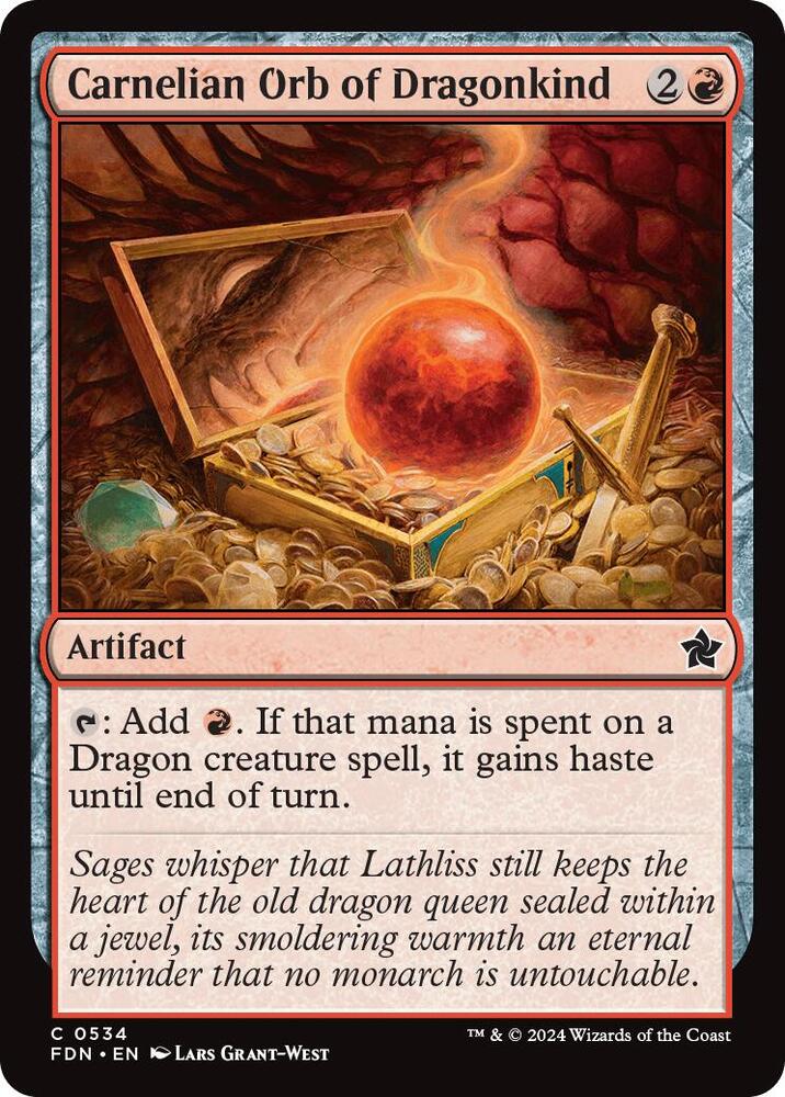 Carnelian Orb of Dragonkind (0534) [Foundations] 534