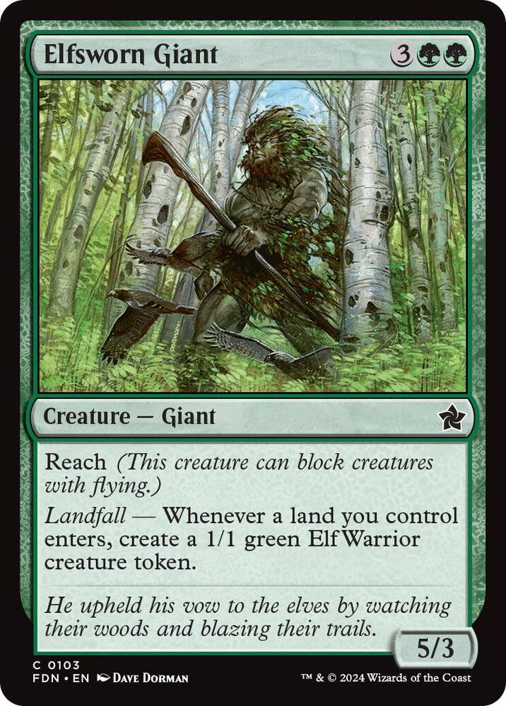 Elfsworn Giant [Foundations] 103