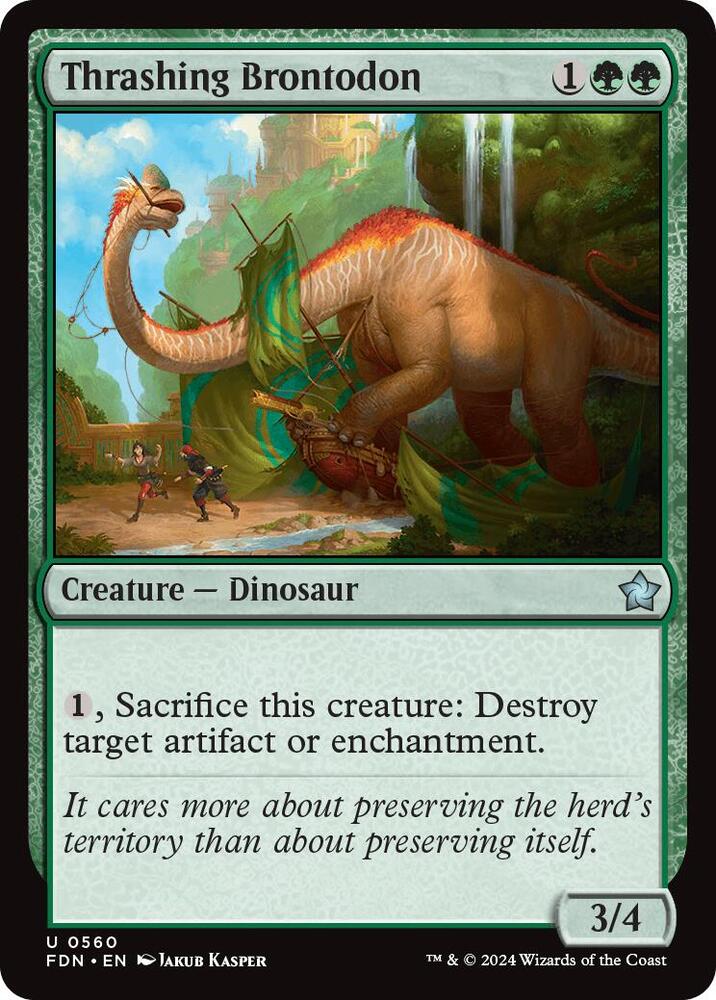 Thrashing Brontodon [Foundations] 560