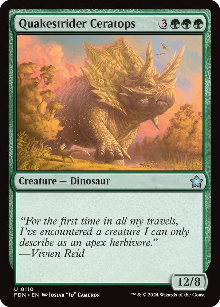 Quakestrider Ceratops [Foundations] 110