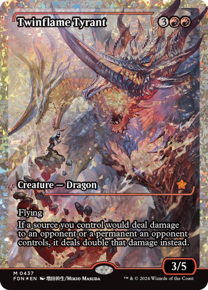 Twinflame Tyrant (Showcase) (Fracture Foil) [Foundations] 437