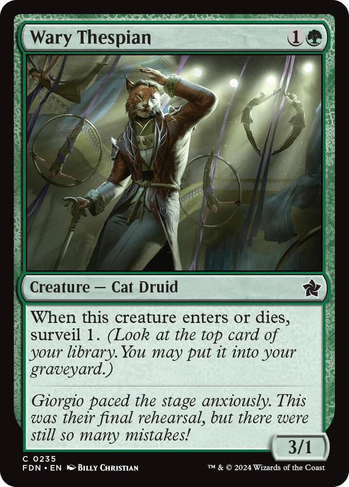 Wary Thespian [Foundations] 235