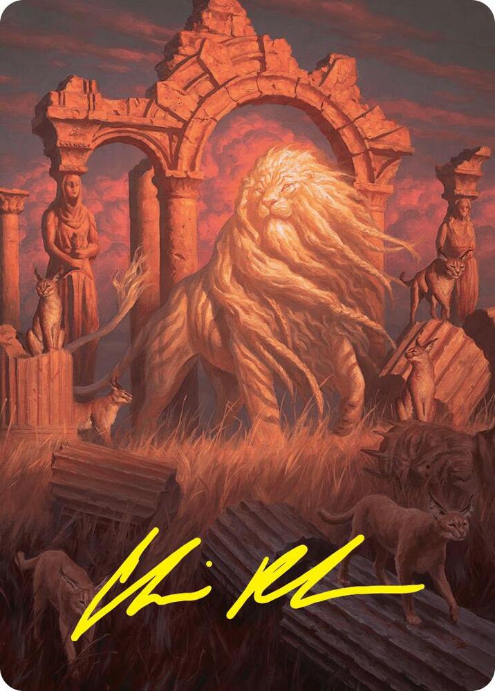 Arahbo, the First Fang Art Card (26/54) (Gold-Stamped Signature) [Art Series: Foundations] 26