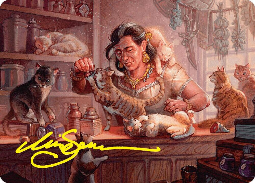 Cat Collector Art Card (1/54) (Gold-Stamped Signature) [Art Series: Foundations] 1