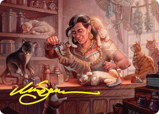 Cat Collector Art Card (1/54) (Gold-Stamped Signature) [Art Series: Foundations] 1