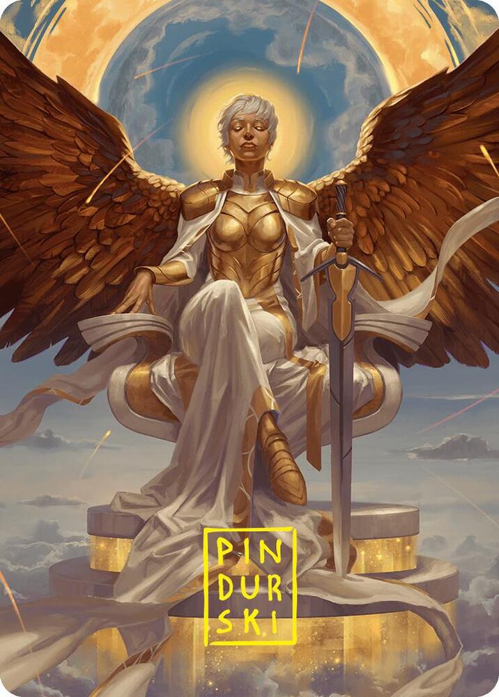 Herald of Eternal Dawn Art Card (27/54) (Gold-Stamped Signature) [Art Series: Foundations] 27
