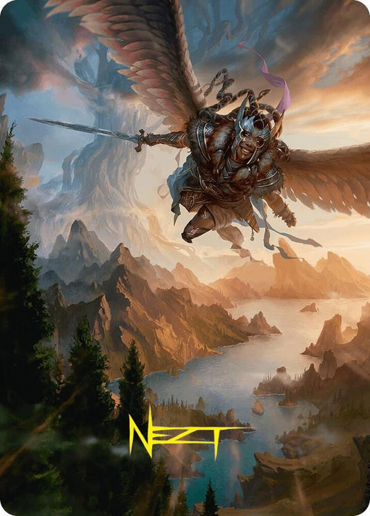 Youthful Valkyrie Art Card (28/54) (Gold-Stamped Signature) [Art Series: Foundations] 28