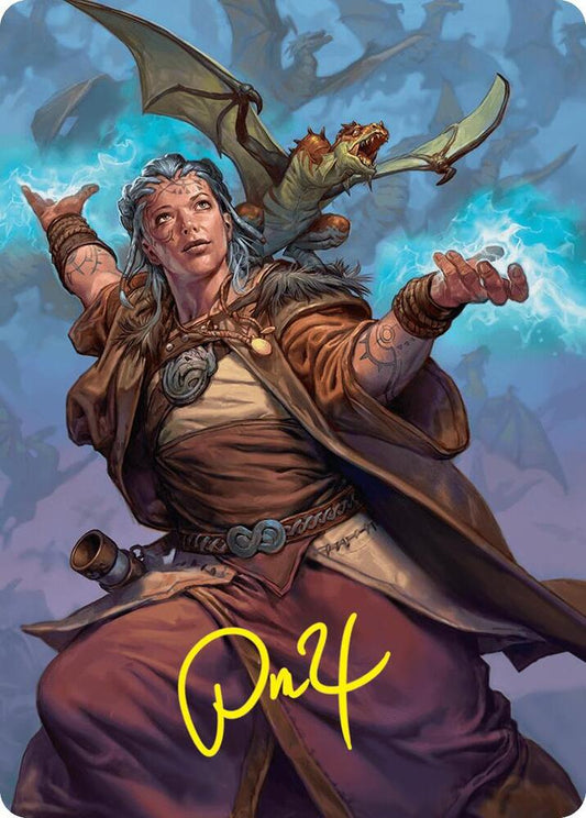 Drake Hatcher 2 Art Card (29/54) (Gold-Stamped Signature) [Art Series: Foundations] 29