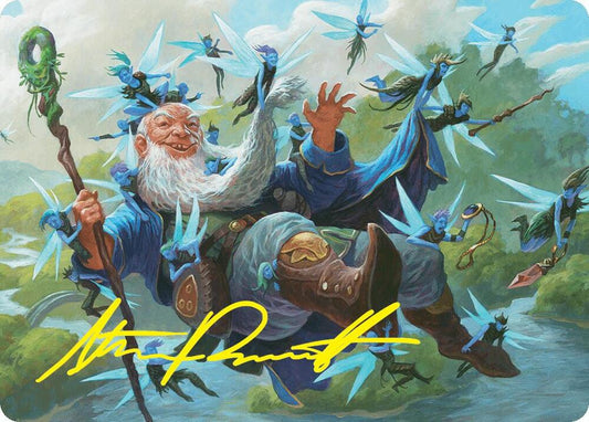 Mischievous Mystic Art Card (7/54) (Gold-Stamped Signature) [Art Series: Foundations] 7