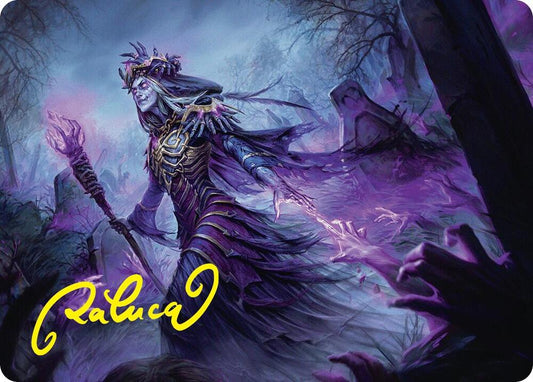 Zul Ashur, Lich Lord Art Card (10/54) (Gold-Stamped Signature) [Art Series: Foundations] 10