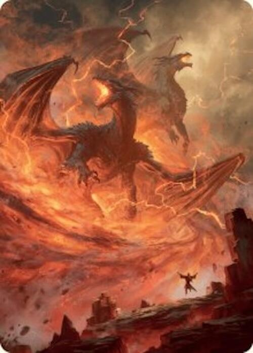 Rite of the Dragoncaller Art Card (38/54) [Art Series: Foundations] 38
