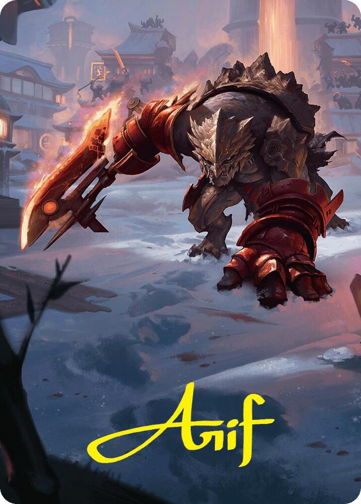 Searslicer Goblin Art Card (39/54) (Gold-Stamped Signature) [Art Series: Foundations] 39