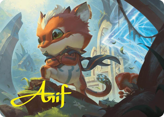 Loot, Exuberant Explorer Art Card (12/54) (Gold-Stamped Signature) [Art Series: Foundations] 12