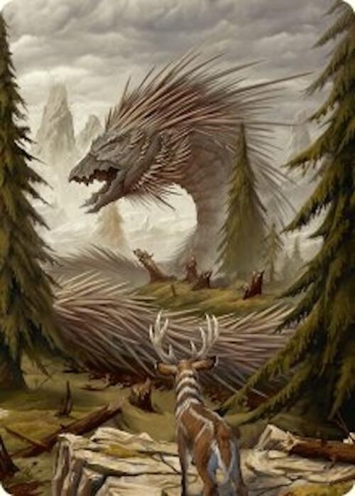 Quilled Greatwurm Art Card (44/54) [Art Series: Foundations] 44