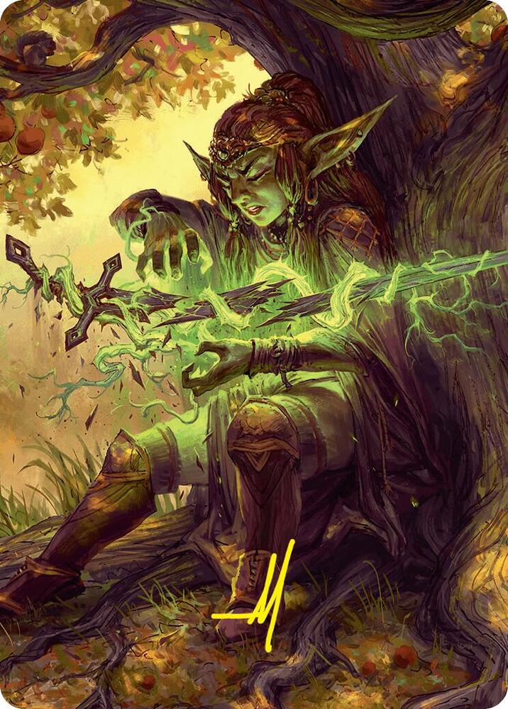 Reclamation Sage Art Card (45/54) (Gold-Stamped Signature) [Art Series: Foundations] 45