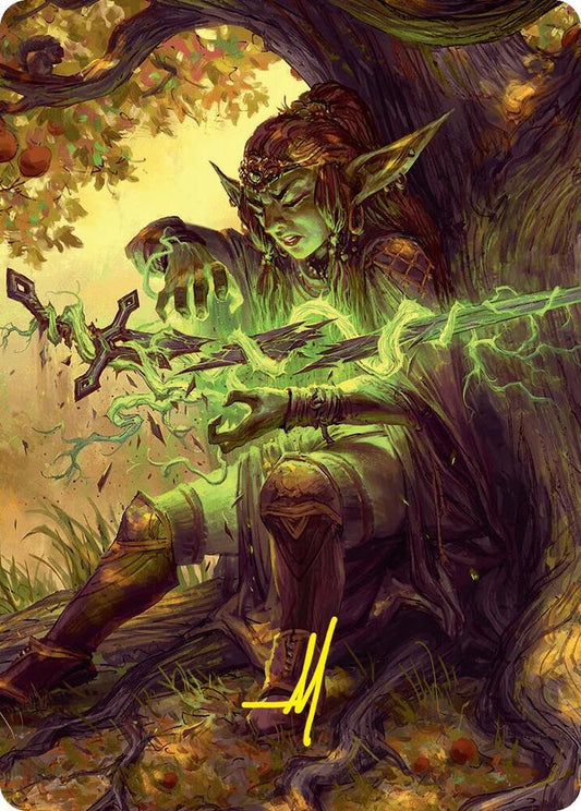 Reclamation Sage Art Card (45/54) (Gold-Stamped Signature) [Art Series: Foundations] 45