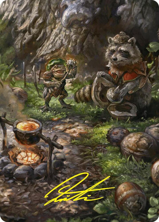 Sylvan Scavenging Art Card (46/54) (Gold-Stamped Signature) [Art Series: Foundations] 46