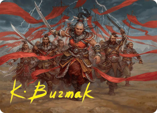 Alesha, Who Laughs at Fate Art Card (14/54) (Gold-Stamped Signature) [Art Series: Foundations] 14