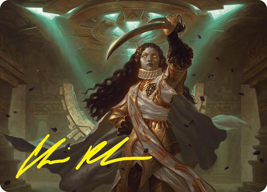 Elenda, Saint of Dusk Art Card (15/54) (Gold-Stamped Signature) [Art Series: Foundations] 15