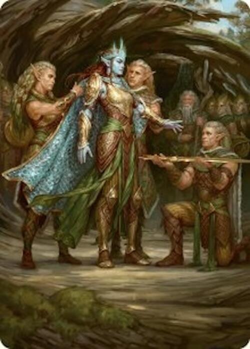 Lathril, Blade of the Elves Art Card (48/54) [Art Series: Foundations] 48