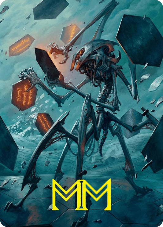 Scrawling Crawler Art Card (50/54) (Gold-Stamped Signature) [Art Series: Foundations] 50