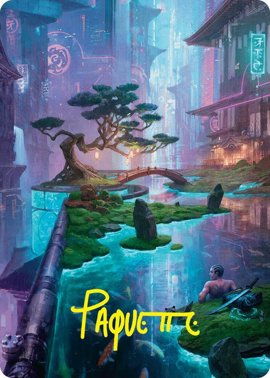 Island Art Card (22/54) (Gold-Stamped Signature) [Art Series: Foundations] 22