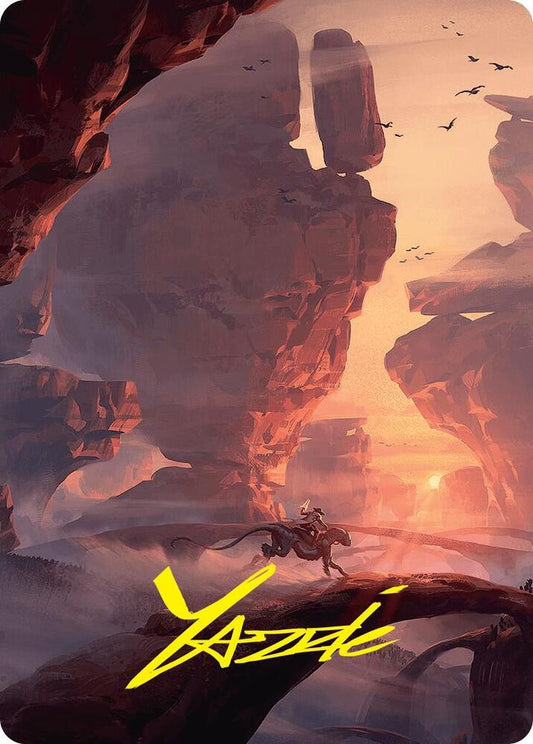 Mountain Art Card (24/54) (Gold-Stamped Signature) [Art Series: Foundations] 24