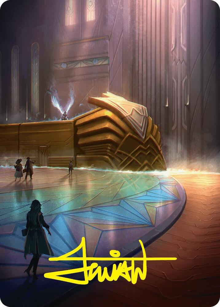 Plains Art Card (21/54) (Gold-Stamped Signature) [Art Series: Foundations] 21