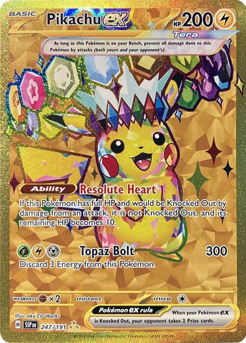 Pikachu ex - 247/191 [SV08: Surging Sparks] 247/191