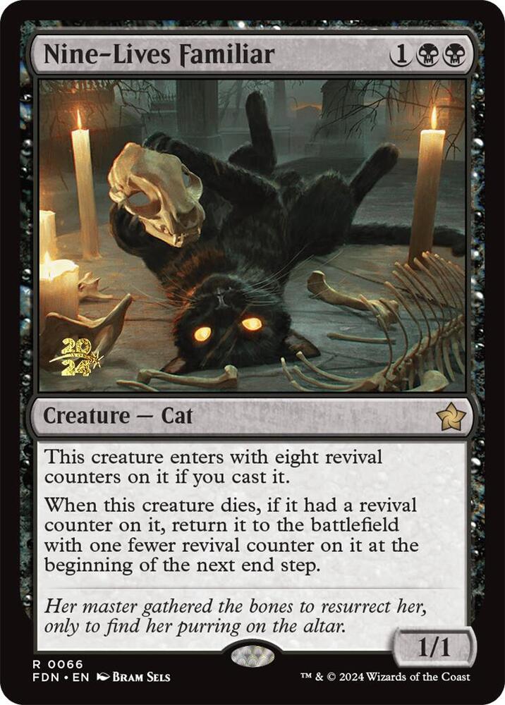 Nine-Lives Familiar [Prerelease Cards] 66