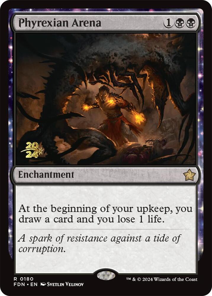 Phyrexian Arena (FDN) [Prerelease Cards] 180