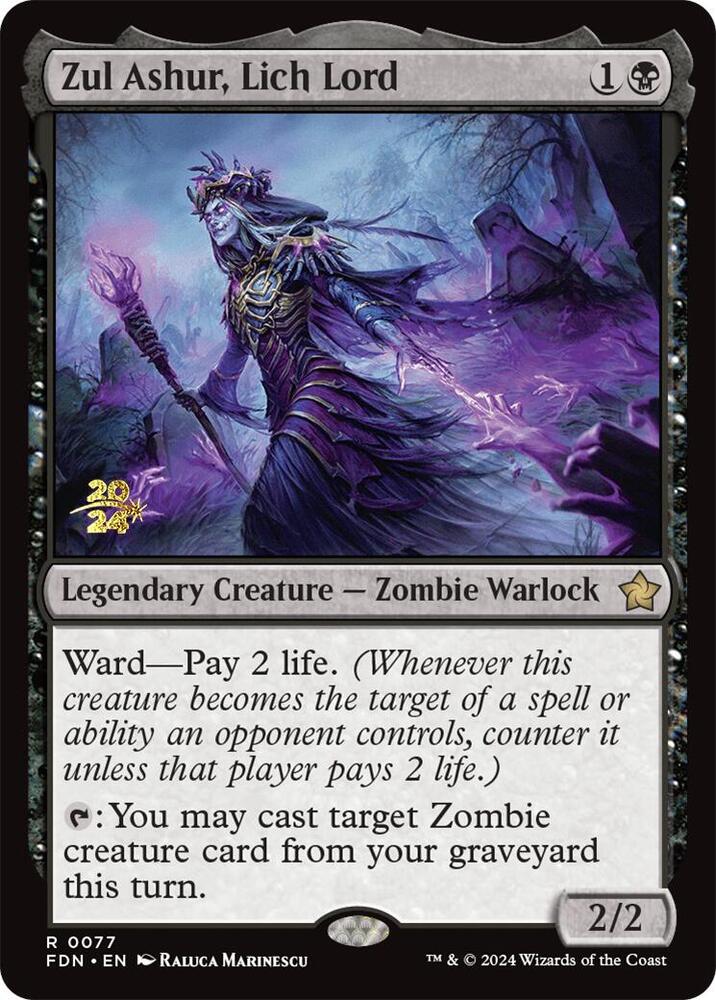 Zul Ashur, Lich Lord [Prerelease Cards] 77