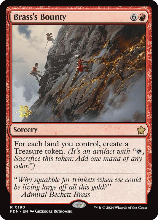 Brass's Bounty (FDN) [Prerelease Cards] 190