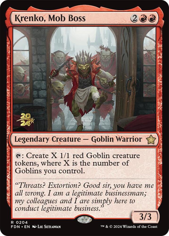 Krenko, Mob Boss [Prerelease Cards] 204