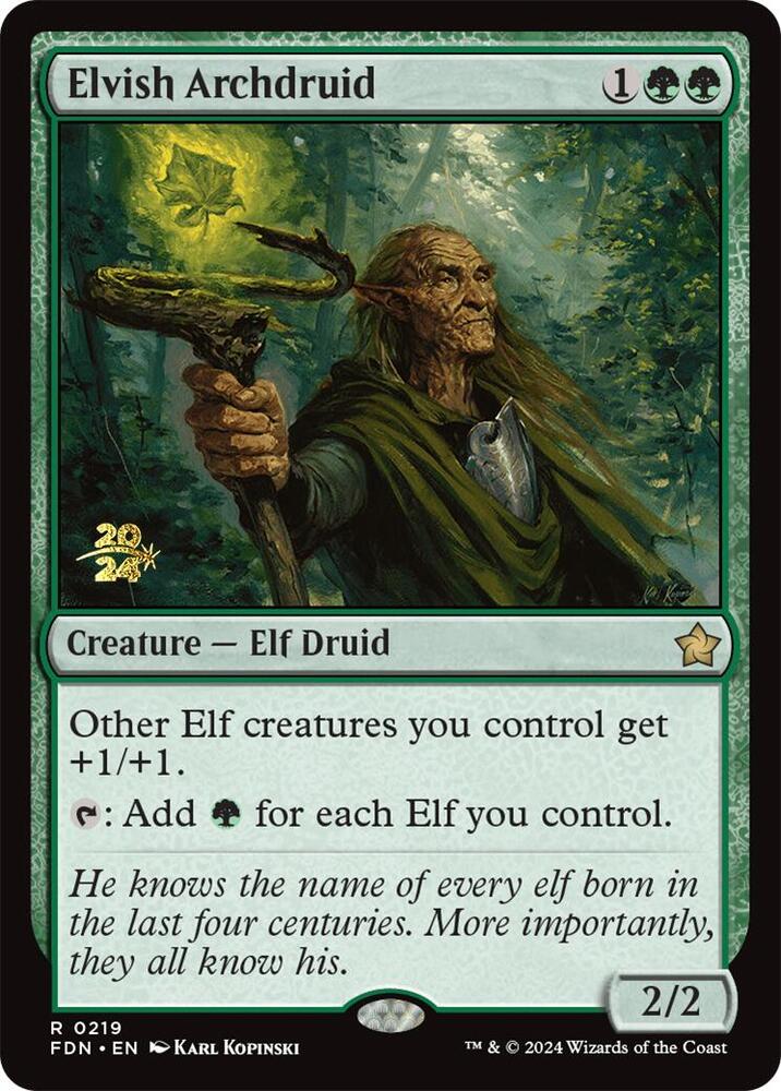 Elvish Archdruid [Prerelease Cards] 219