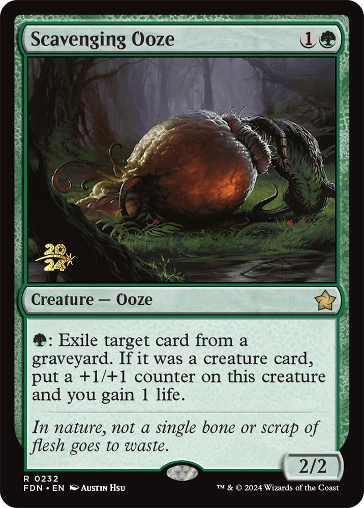 Scavenging Ooze (FDN) [Prerelease Cards] 232