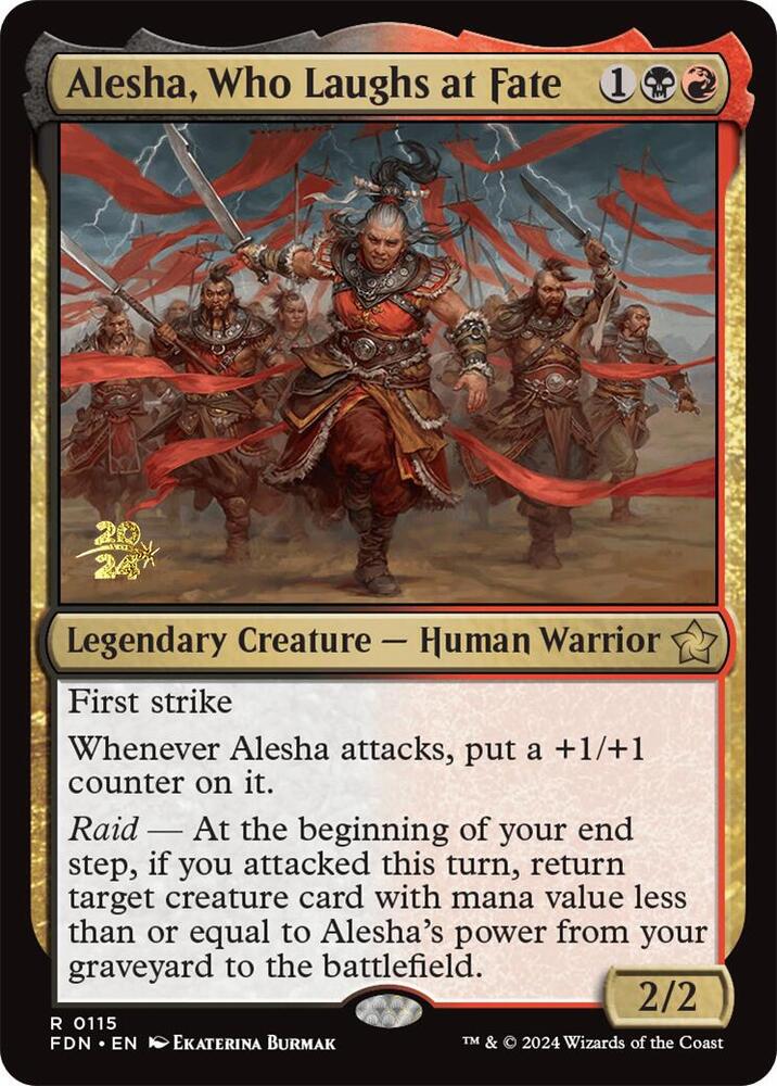 Alesha, Who Laughs at Fate [Prerelease Cards] 115