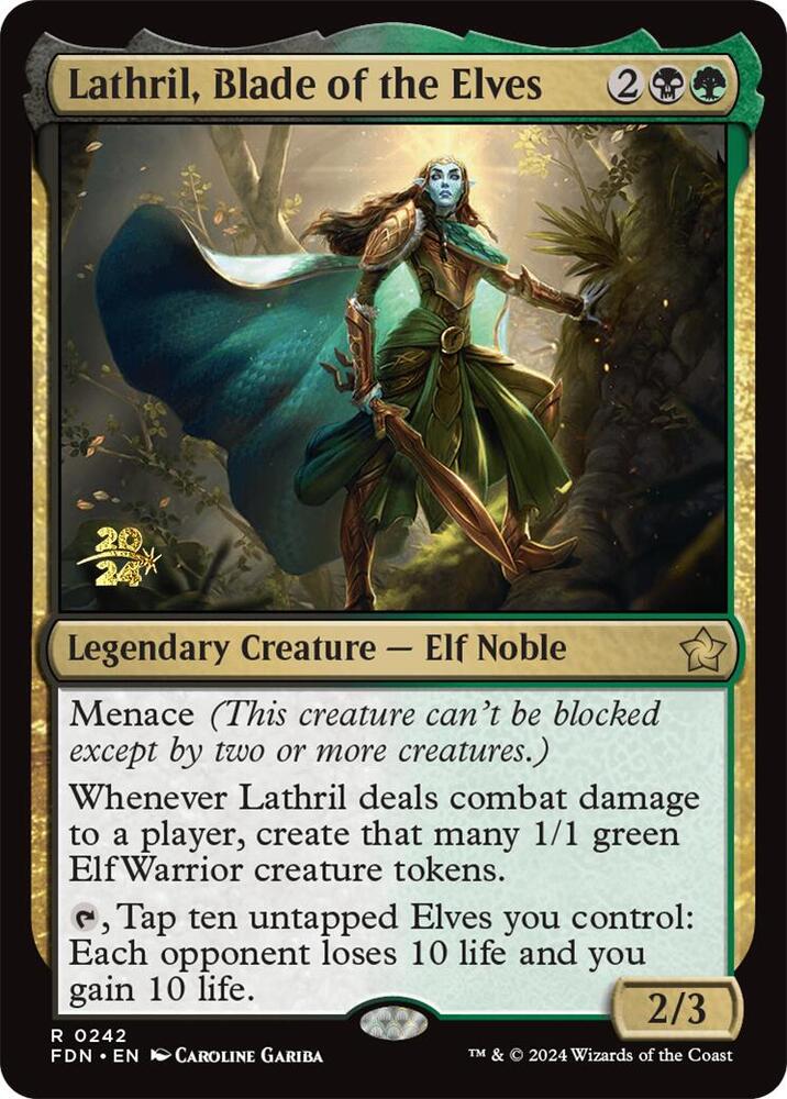 Lathril, Blade of the Elves [Prerelease Cards] 242