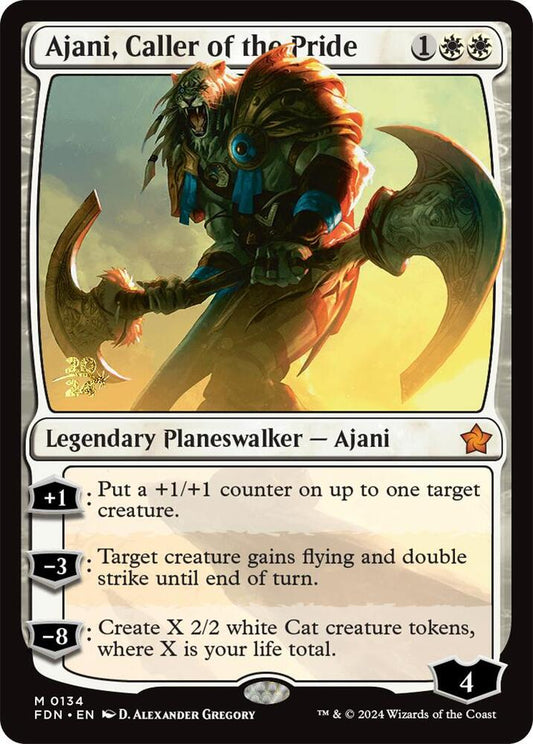 Ajani, Caller of the Pride [Prerelease Cards] 134
