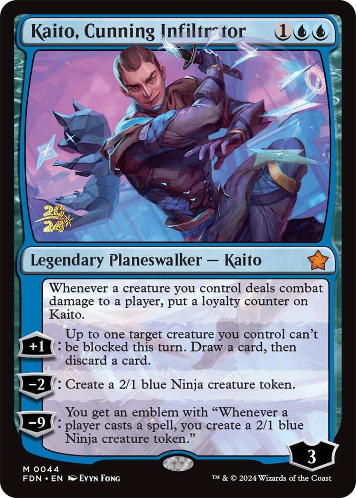 Kaito, Cunning Infiltrator [Prerelease Cards] 44