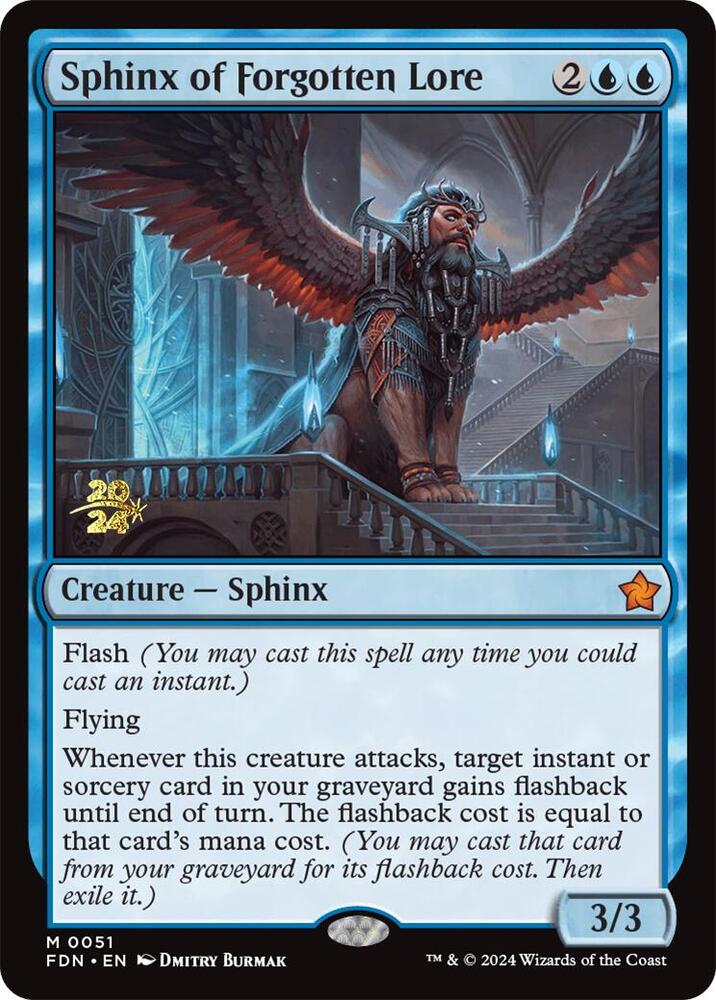 Sphinx of Forgotten Lore [Prerelease Cards] 51