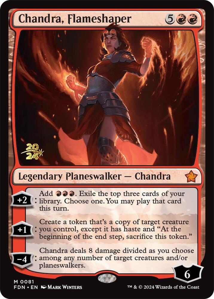 Chandra, Flameshaper [Prerelease Cards] 81