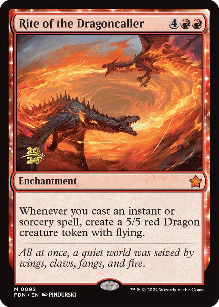 Rite of the Dragoncaller [Prerelease Cards] 92