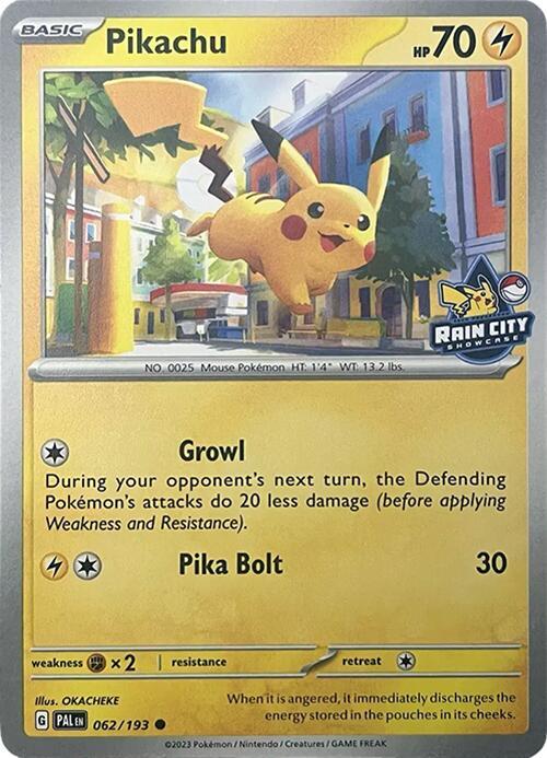 Pikachu (Rain City Showcase) [Miscellaneous Cards & Products] 062/193