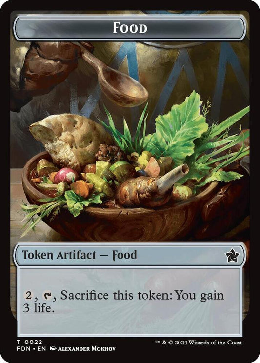Food // Treasure Double-Sided Token [Foundations] 22 // 23
